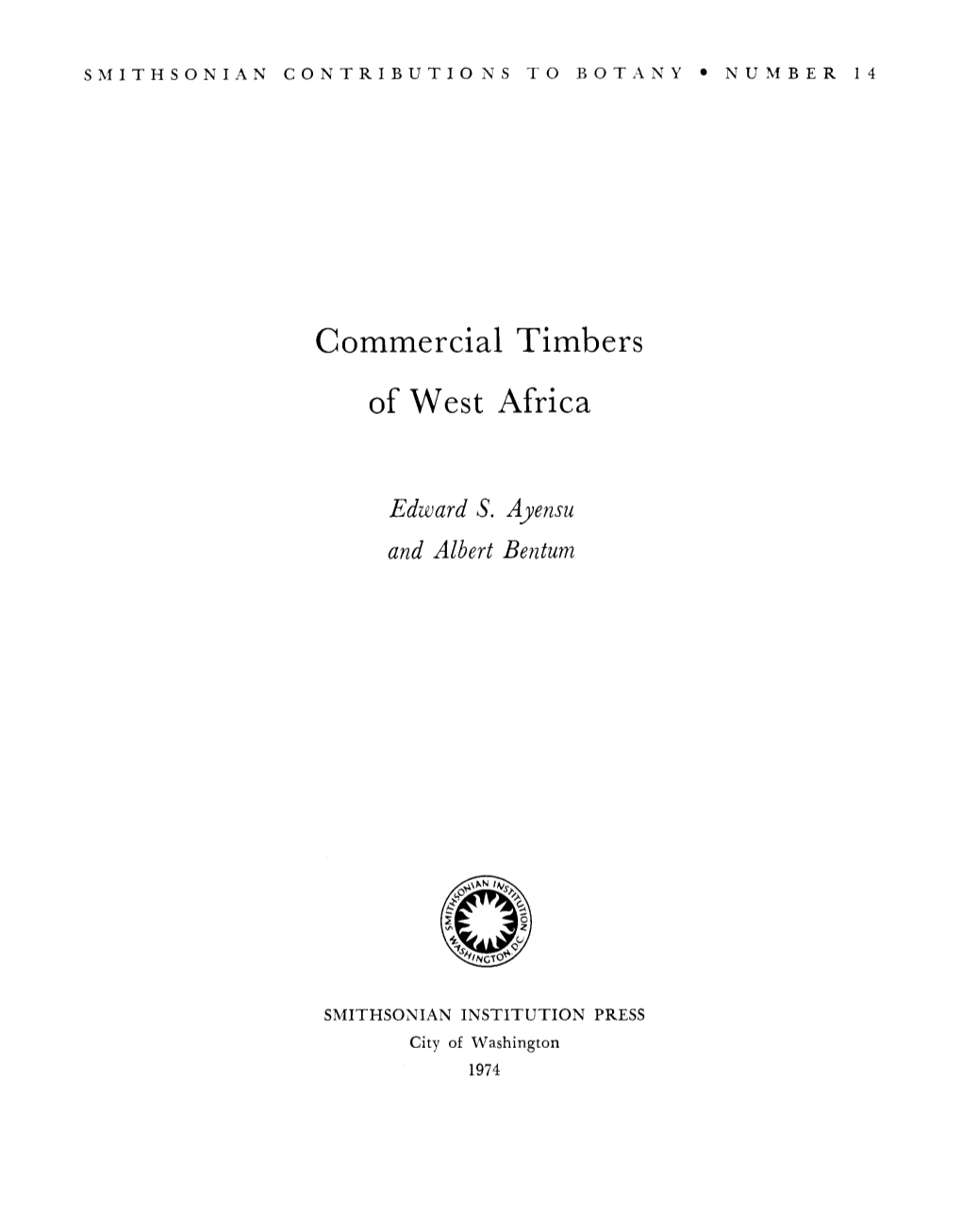 Commercial Timbers of West Africa