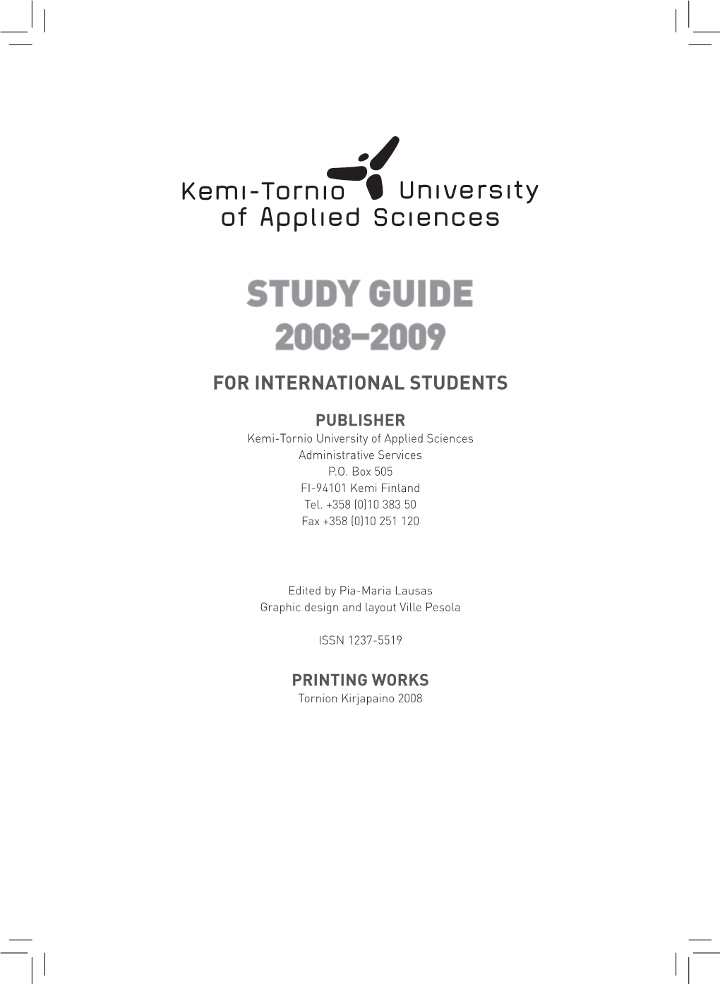 STUDY GUIDE 2008–2009 for International Students