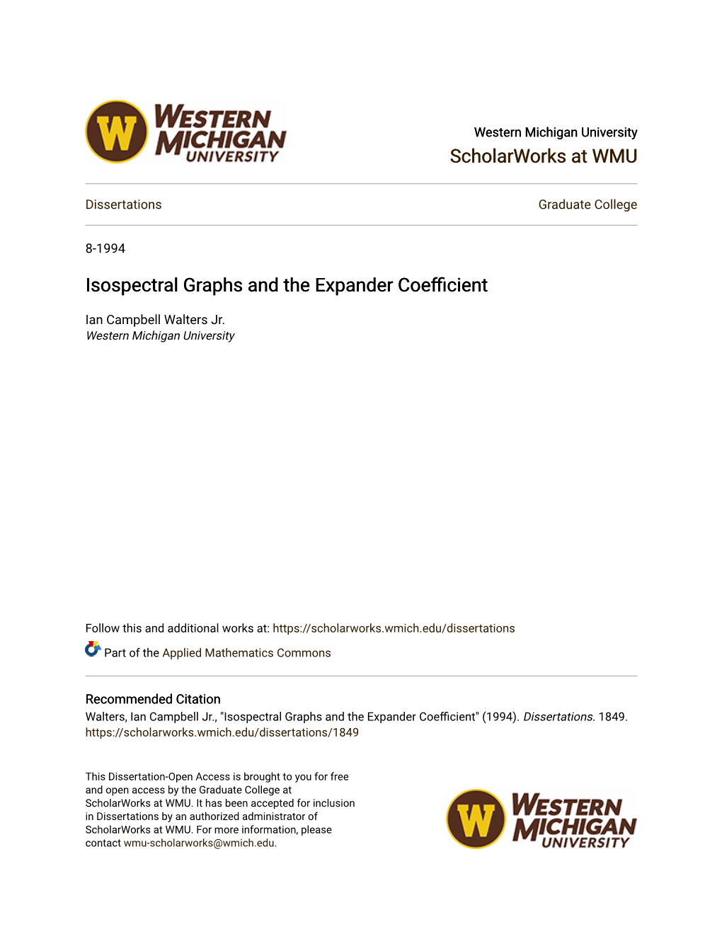 Isospectral Graphs and the Expander Coefficient