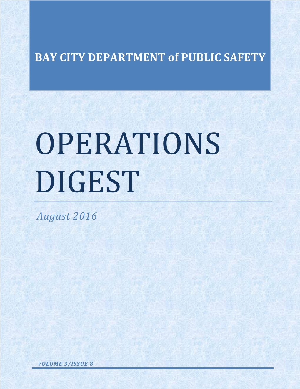Operations Digest 2016