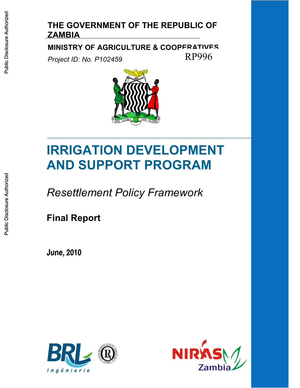 Irrigation Development and Support Program