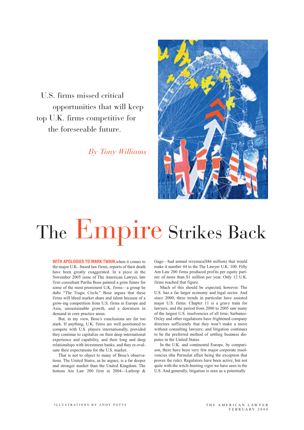 The Empire Strikes Back February 2006 , by Tony