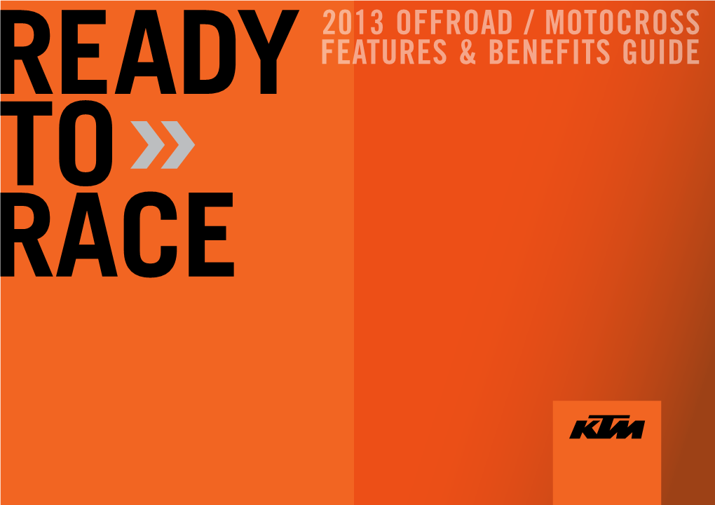 2013 Offroad / Motocross Features & Beneflts Gulde