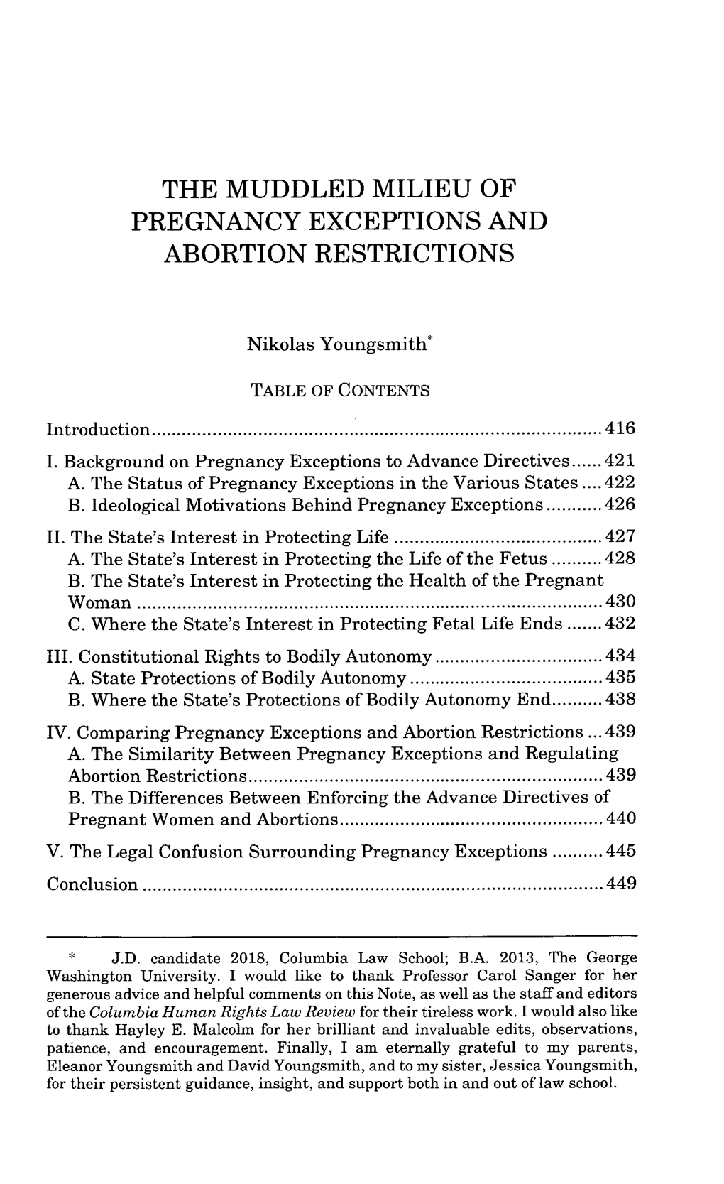 The Muddled Milieu of Pregnancy Exceptions and Abortion Restrictions