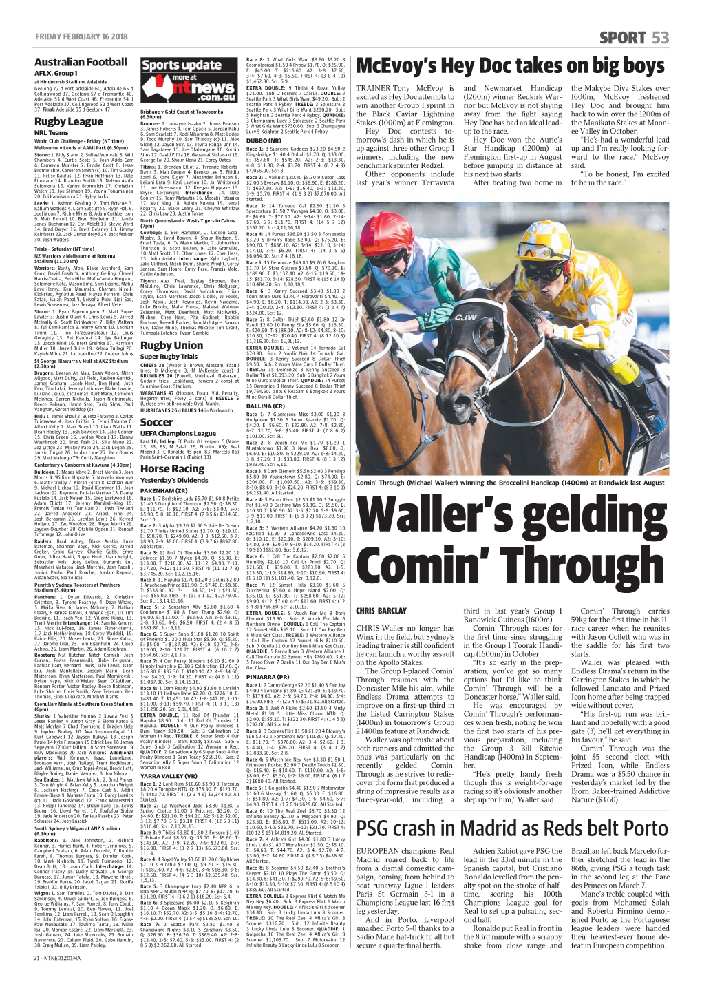 Waller's Gelding Comin' Through