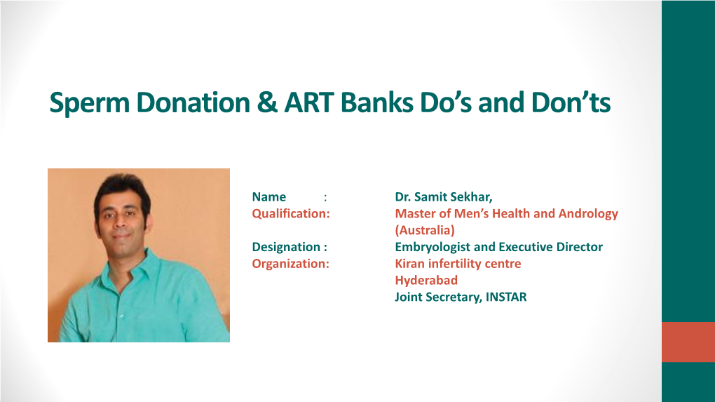 Sperm Donation & ART Banks Do's and Don'ts