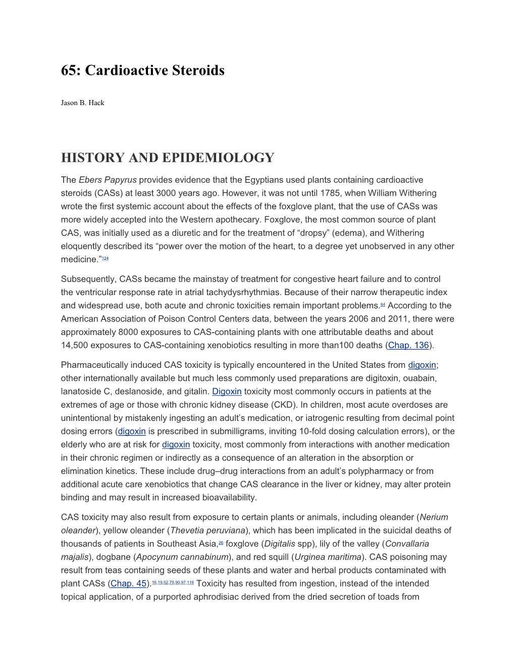 65: Cardioactive Steroids