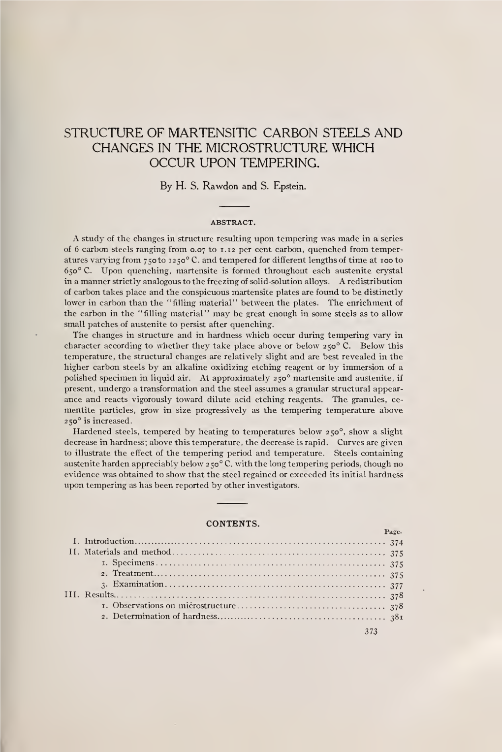 Structure of Martensitic Carbon Steels and Changes in Microstructure