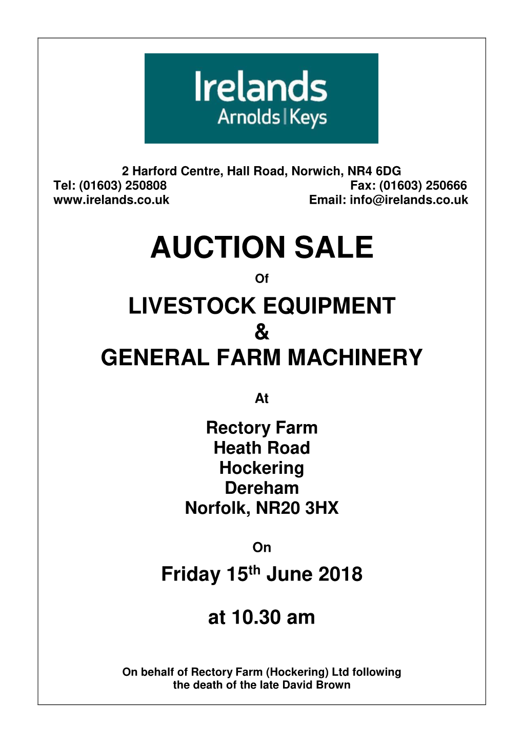 Auction Sale