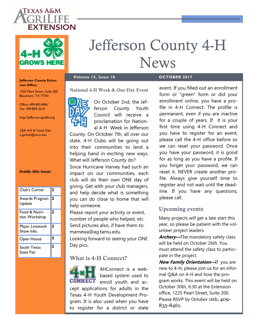 Jefferson County 4-H News