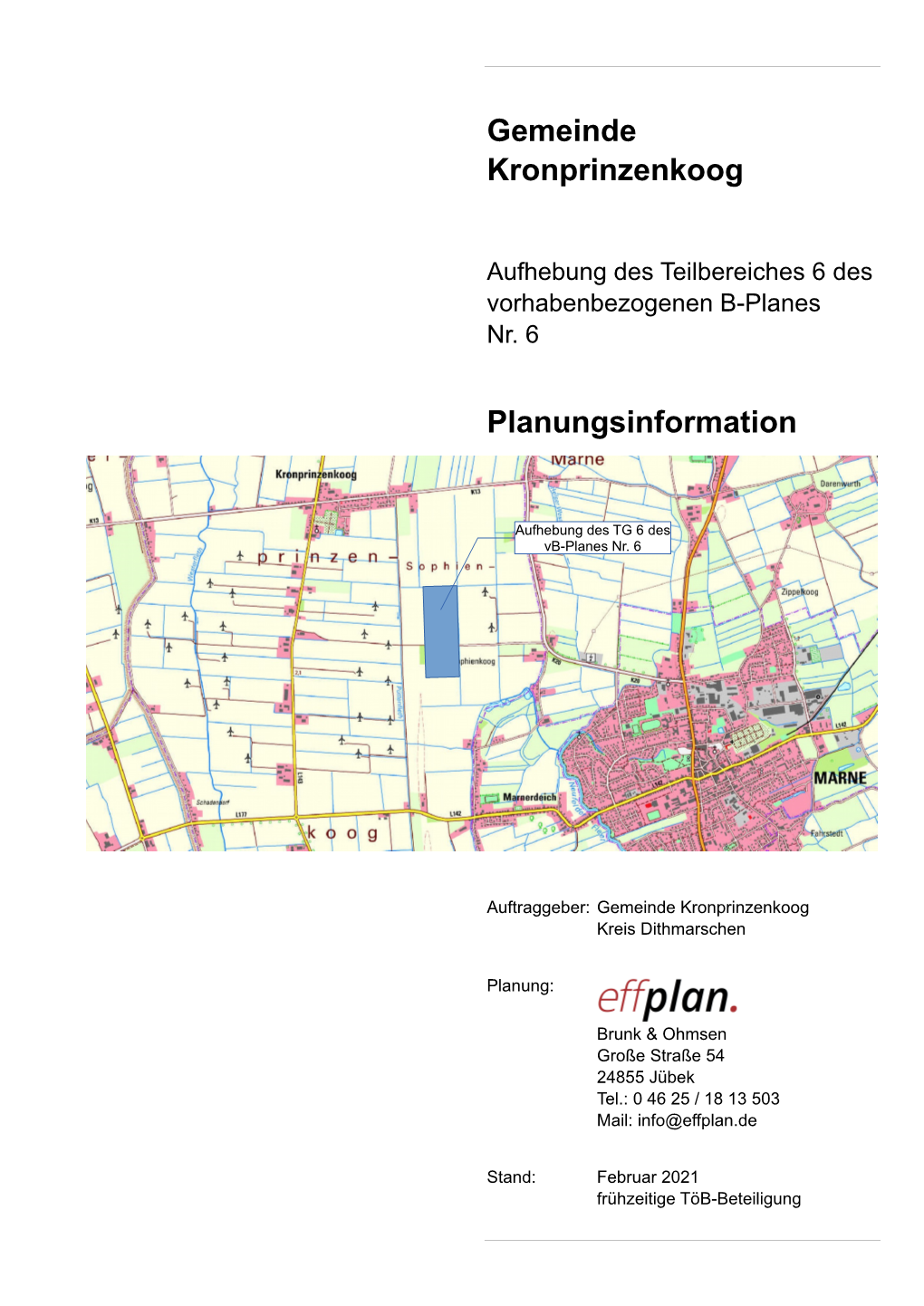 Gemeinde Kronprinzenkoog Planungsinformation