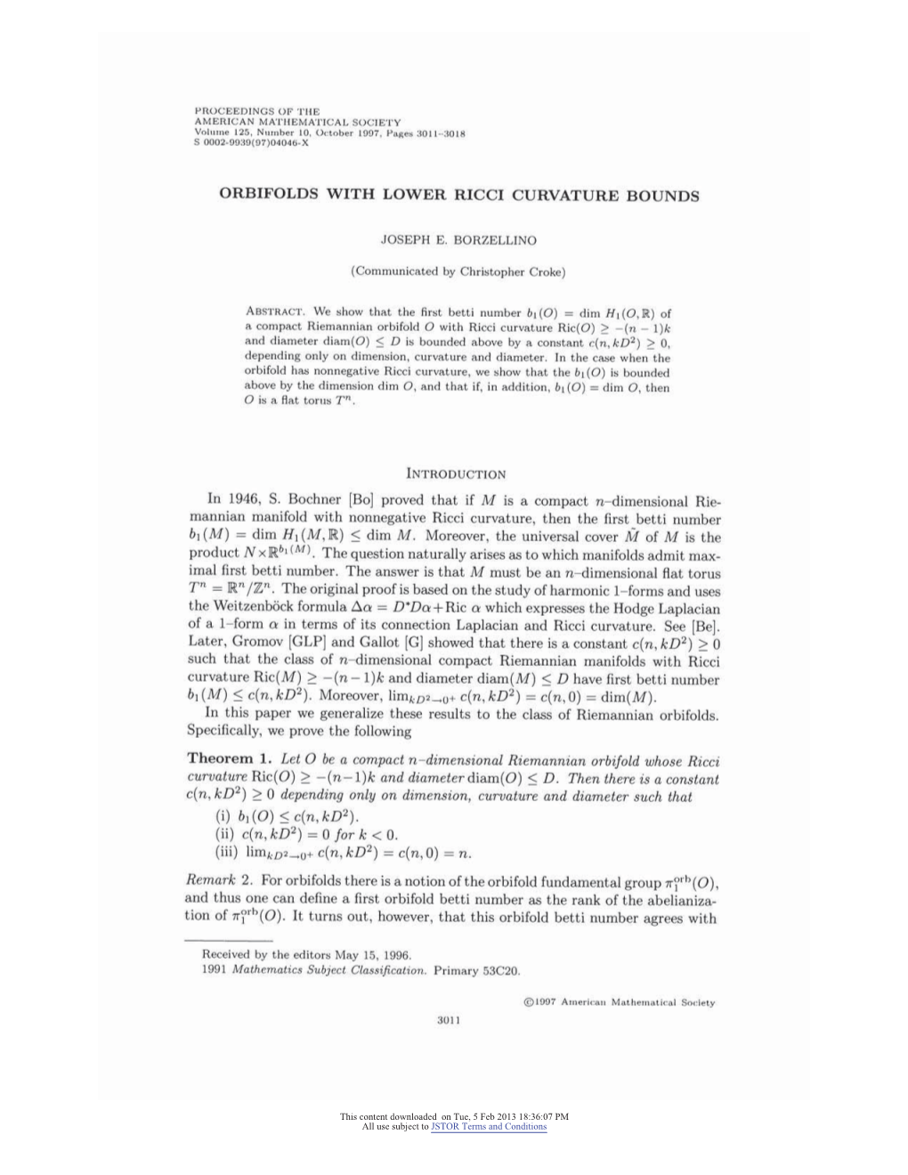 Orbifolds with Lower Ricci Curvature Bounds