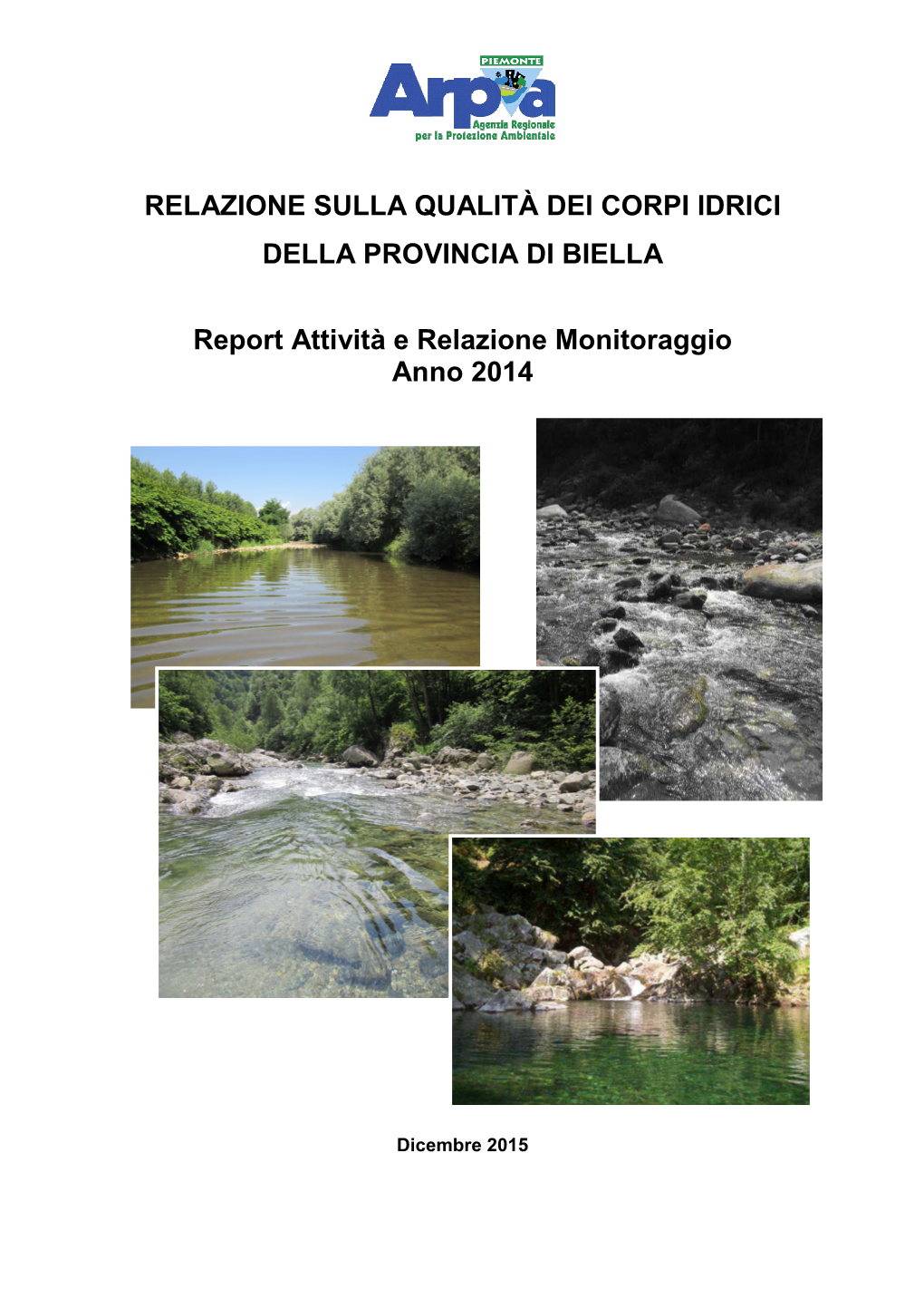 Relazione Corpi Idrici Biella 2014