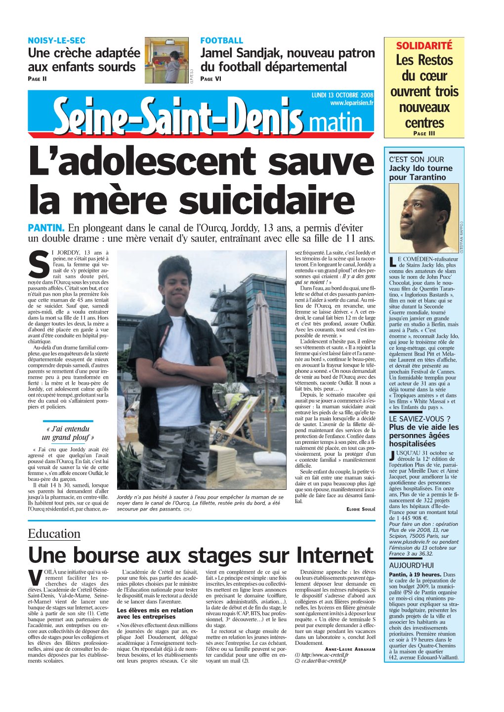 L'adolescent Sauve La Mère Suicidaire