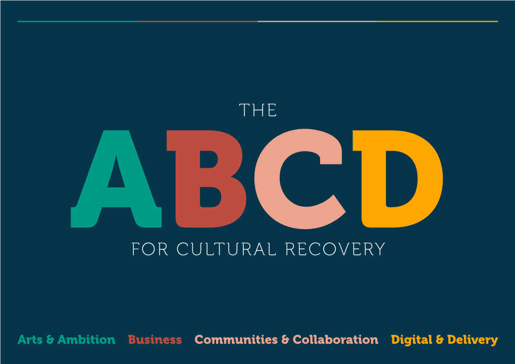 FOR CULTURAL RECOVERY Introduction