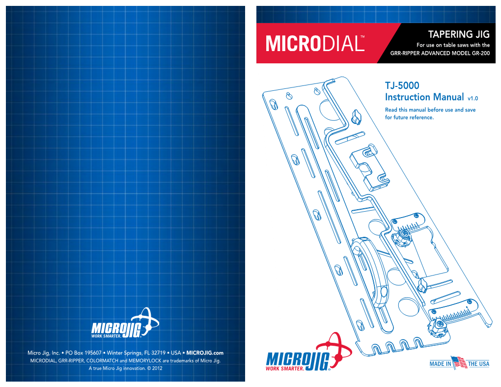 Microdial Tapering Jig Manual
