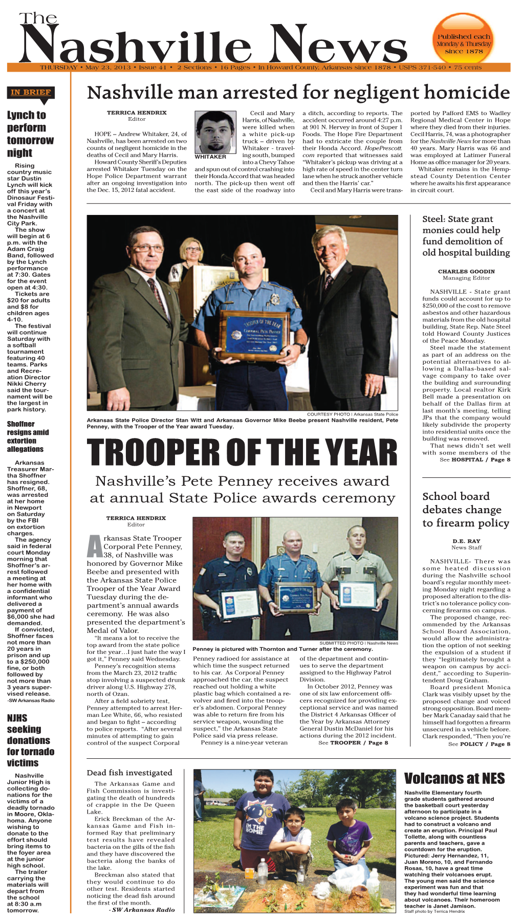 Trooper of the Year Award Tuesday