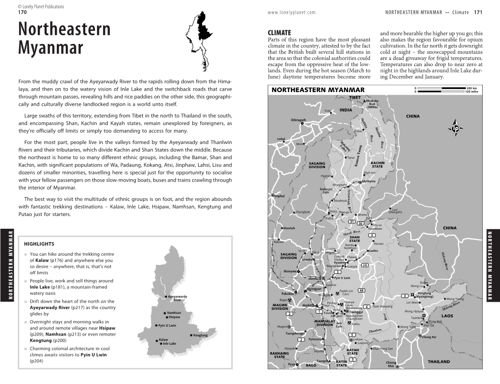 NORTHEASTERN MYANMAR Myanmar Northeastern 170 © Lonelyplanetpublications Putao Justforstarters