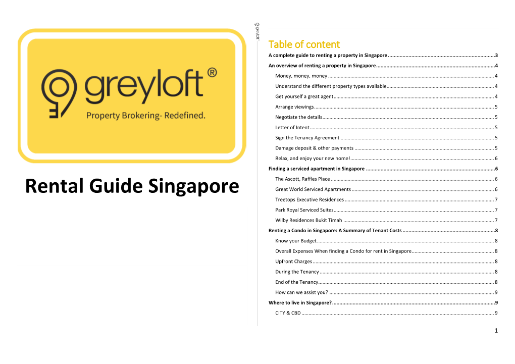 Rental Guide Singapore Great World Serviced Apartments