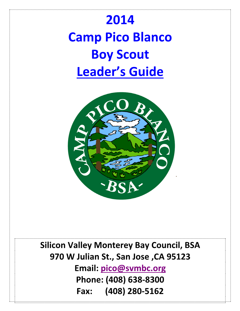 Camp Pico Blanco