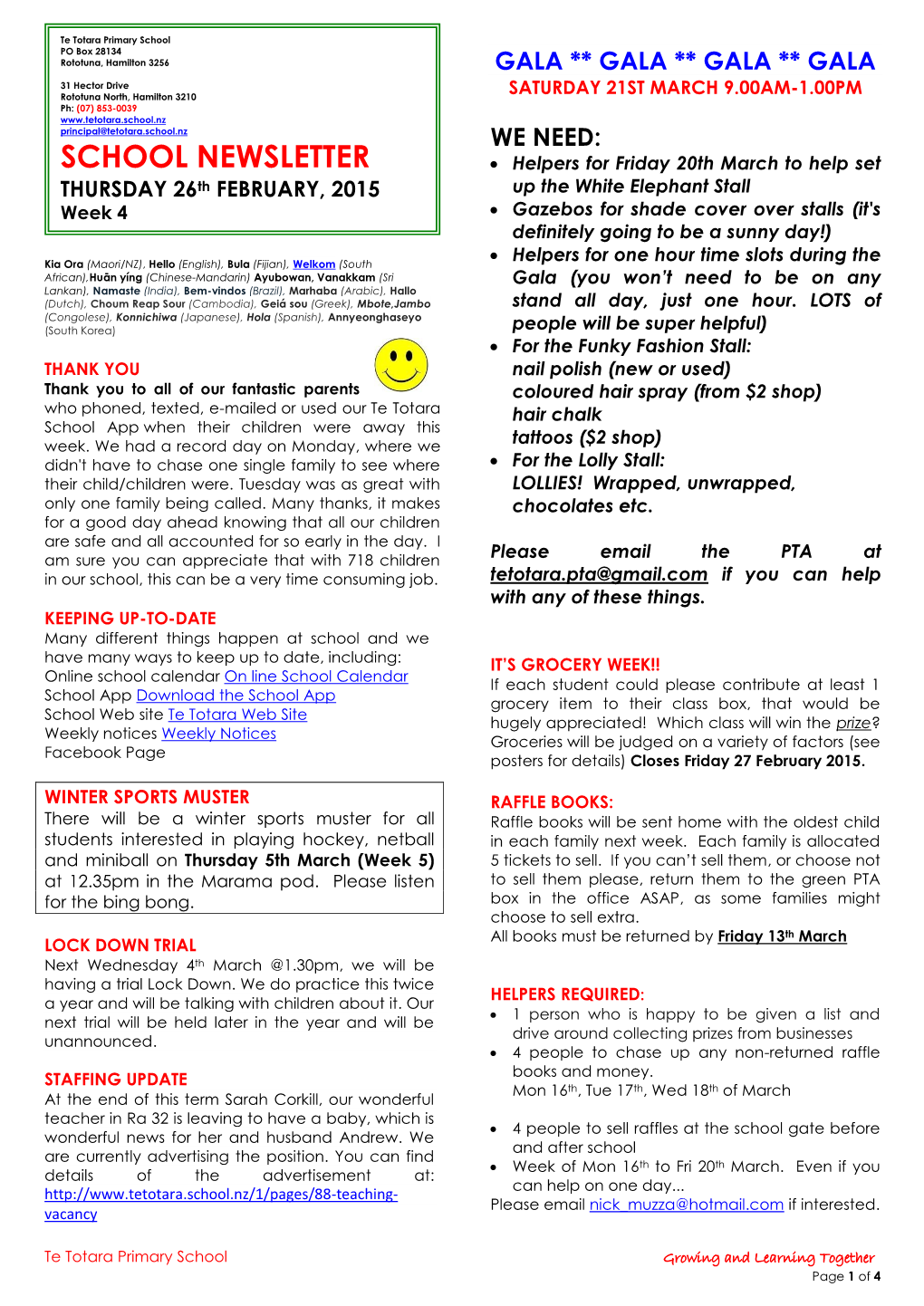 School Newsletter