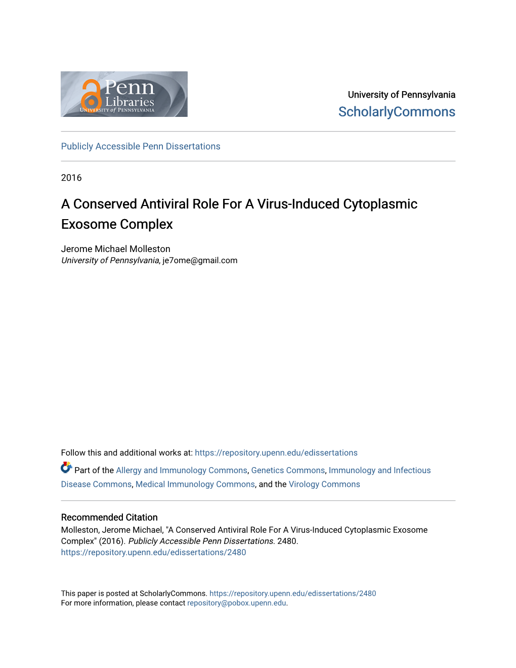 A Conserved Antiviral Role for a Virus-Induced Cytoplasmic Exosome Complex