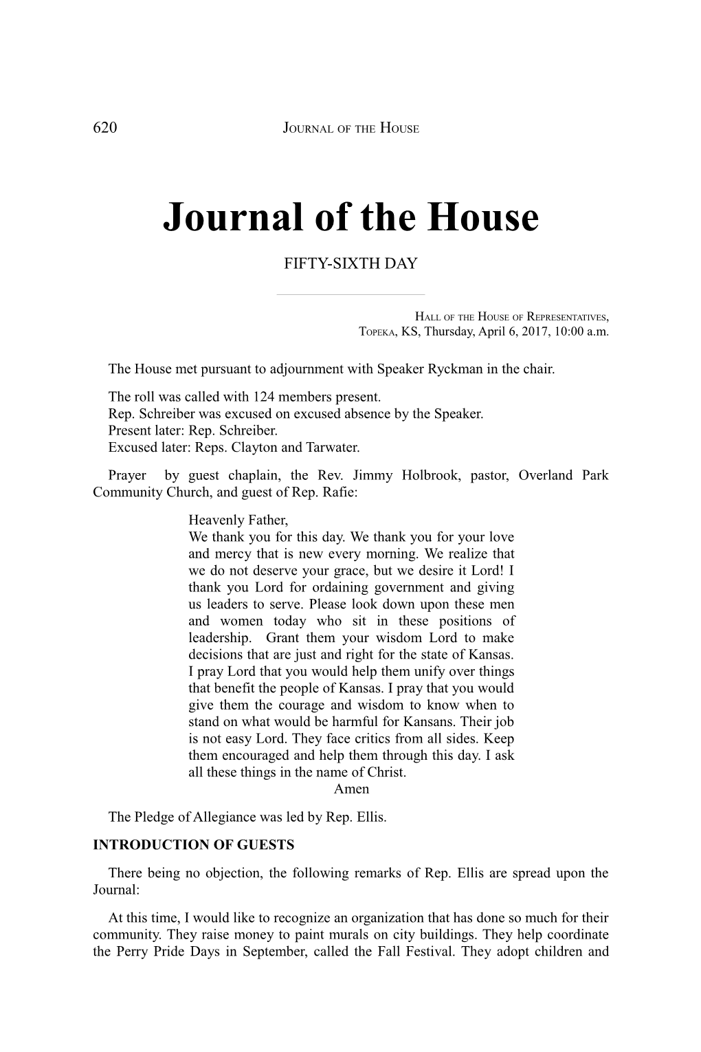 Journal of the House