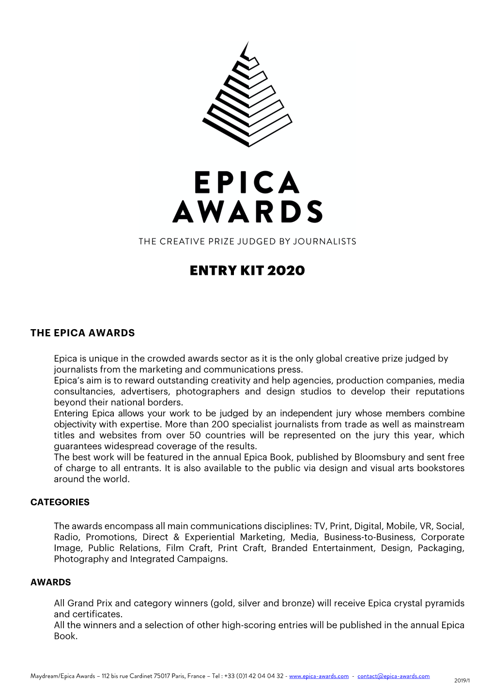 Entry Kit 2020