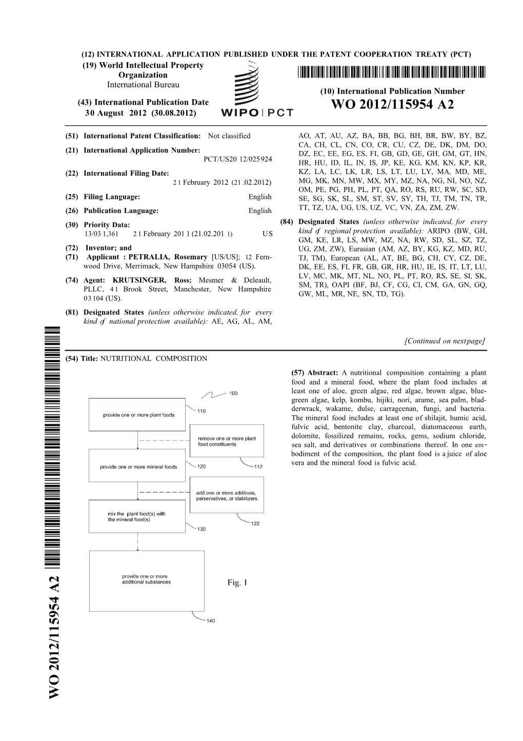 WO 2012/115954 A2 30 August 2012 (30.08.2012)