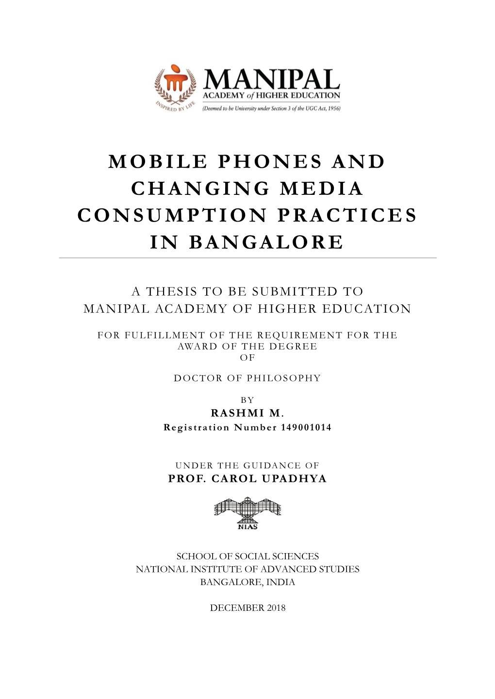 Mobile Phones and Changing Media Consumption