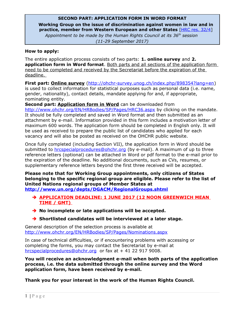 Human Rights Council Secretariat (Standardized Form) s8