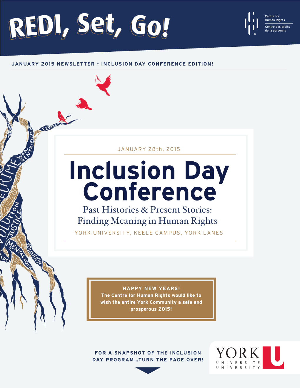 JANUARY 2015 Newsletter - Inclusion Day Conference Edition!