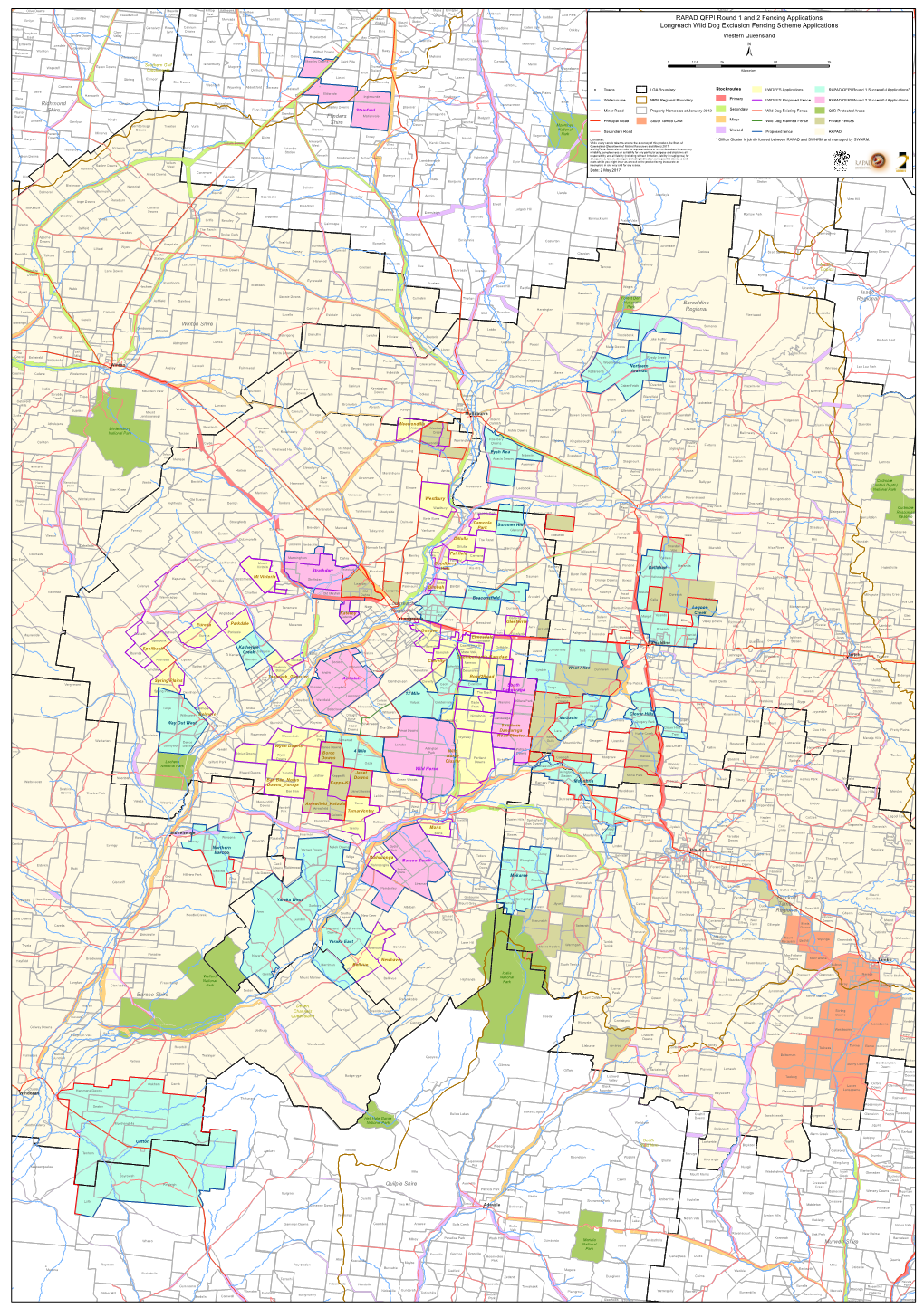 RAPAD QFPI Round 1 and 2 Fencing Applications Longreach Wild Dog Exclusion Fencing Scheme Applications