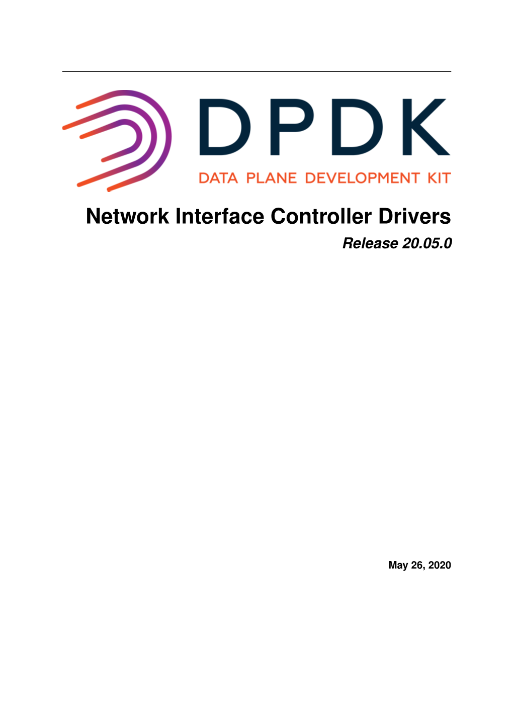 Network Interface Controller Drivers Release 20.05.0