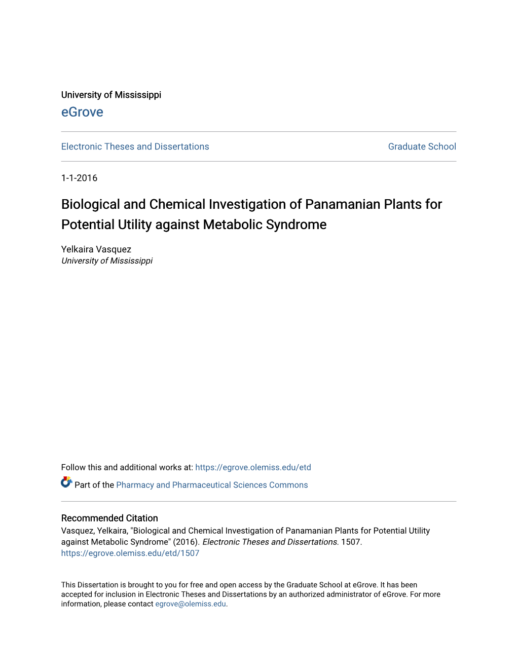 Biological and Chemical Investigation of Panamanian Plants for Potential Utility Against Metabolic Syndrome