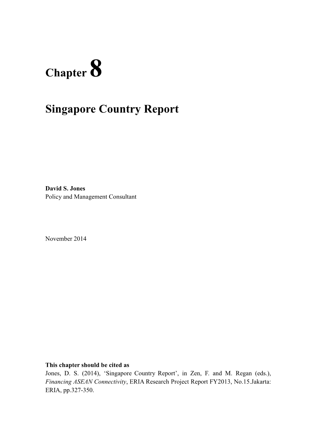 Chapter 8 Singapore Country Report