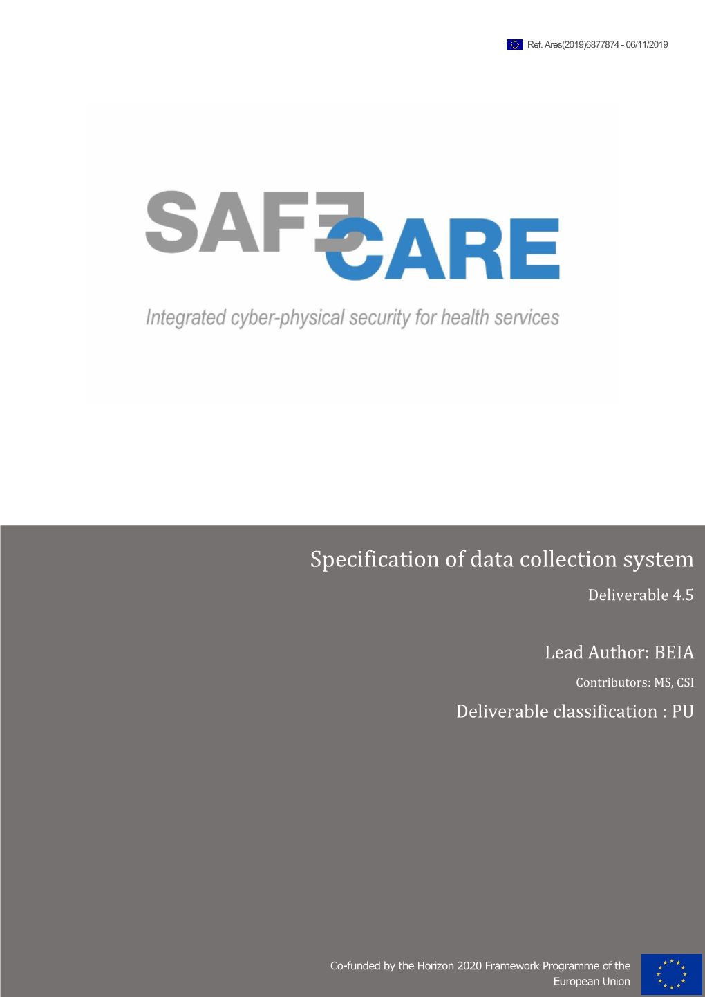 Specification of Data Collection System