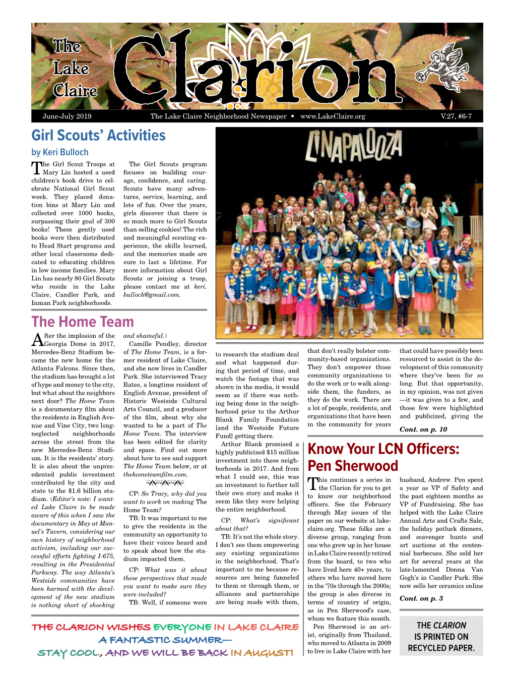 June July 2019 Clarion.Pdf