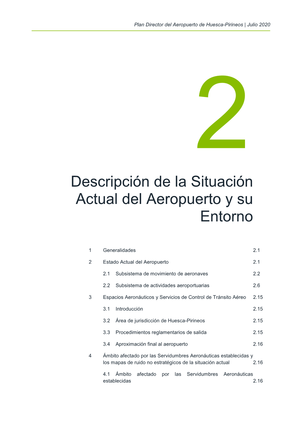 Descripción De La Situación Actual Del Aeropuerto Y Su Entorno