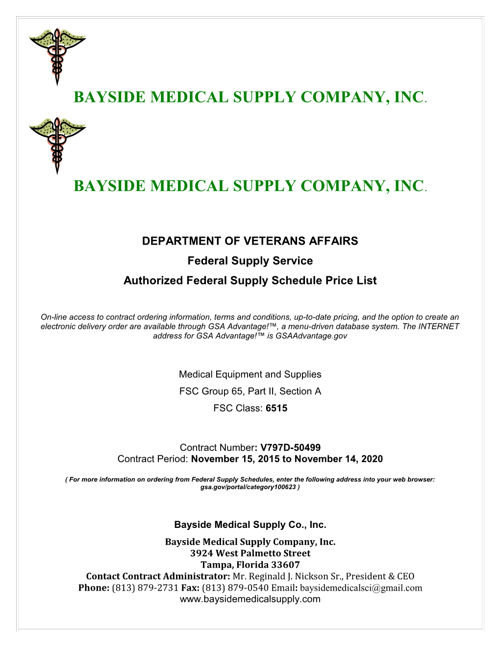 Bayside Medical Supply Company, Inc