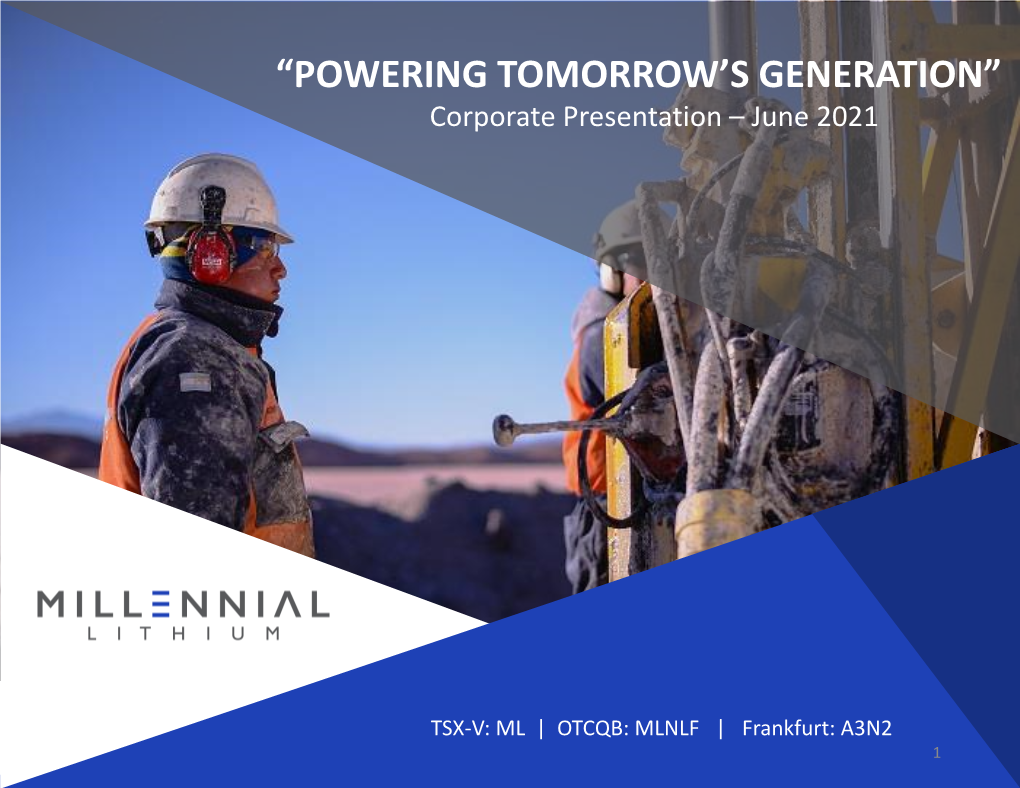 Corporate Presentation – June 2021