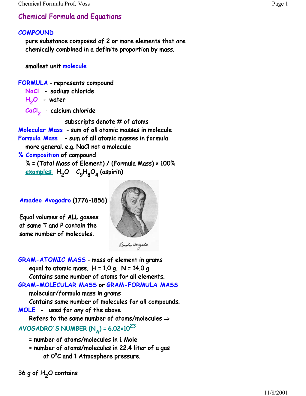 Chemical Formula Prof