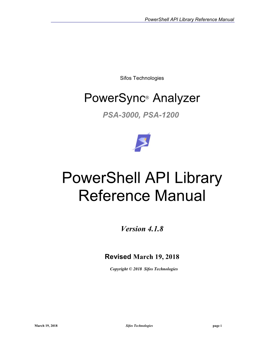 Powershell API Library Reference Manual 4.1.8