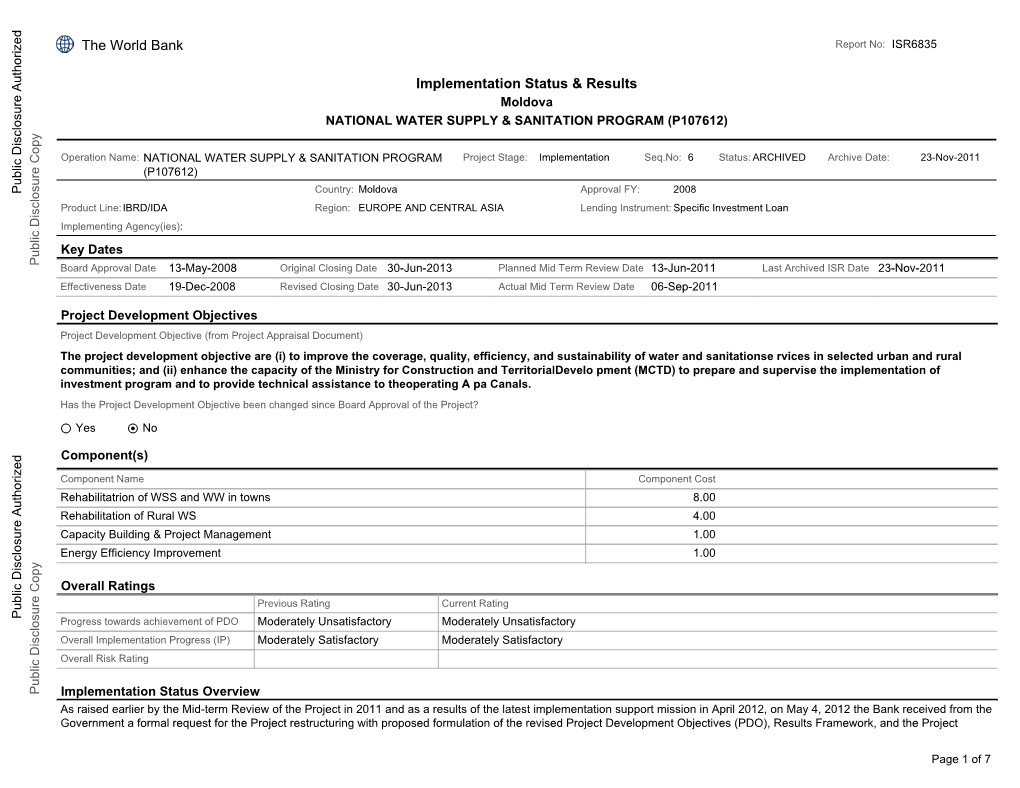 World Bank Document