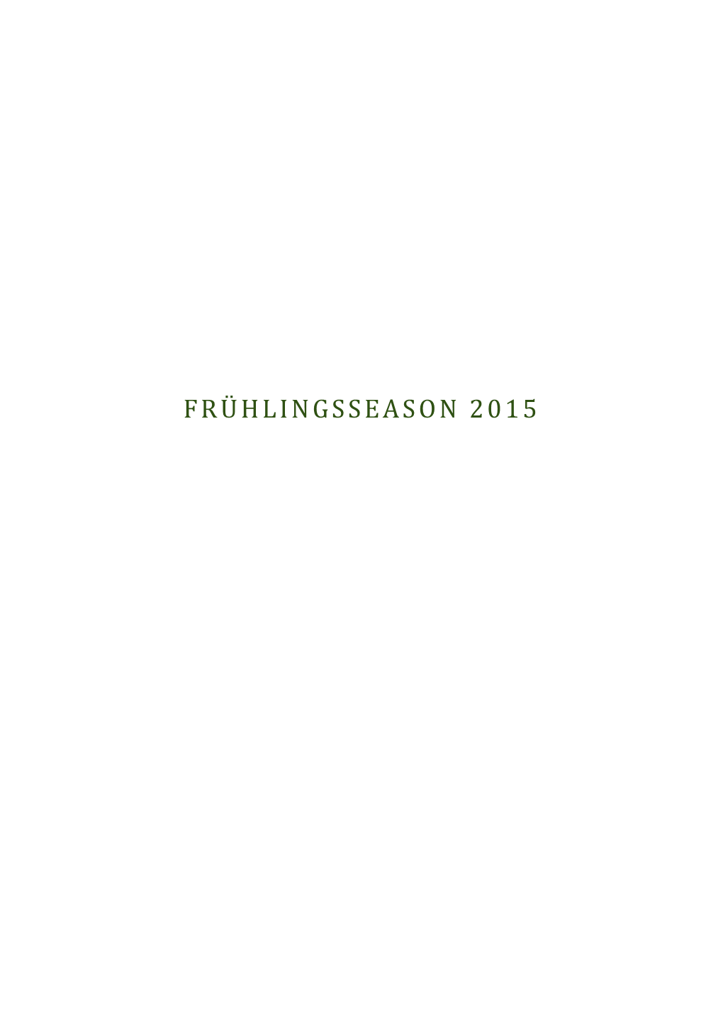 Springseason 2015