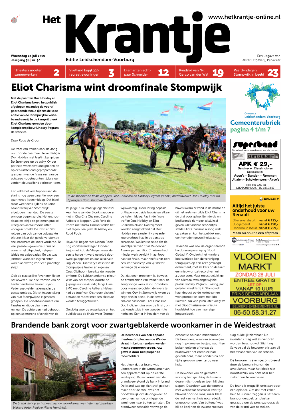 Eliot Charisma Wint Droomfinale Stompwijk