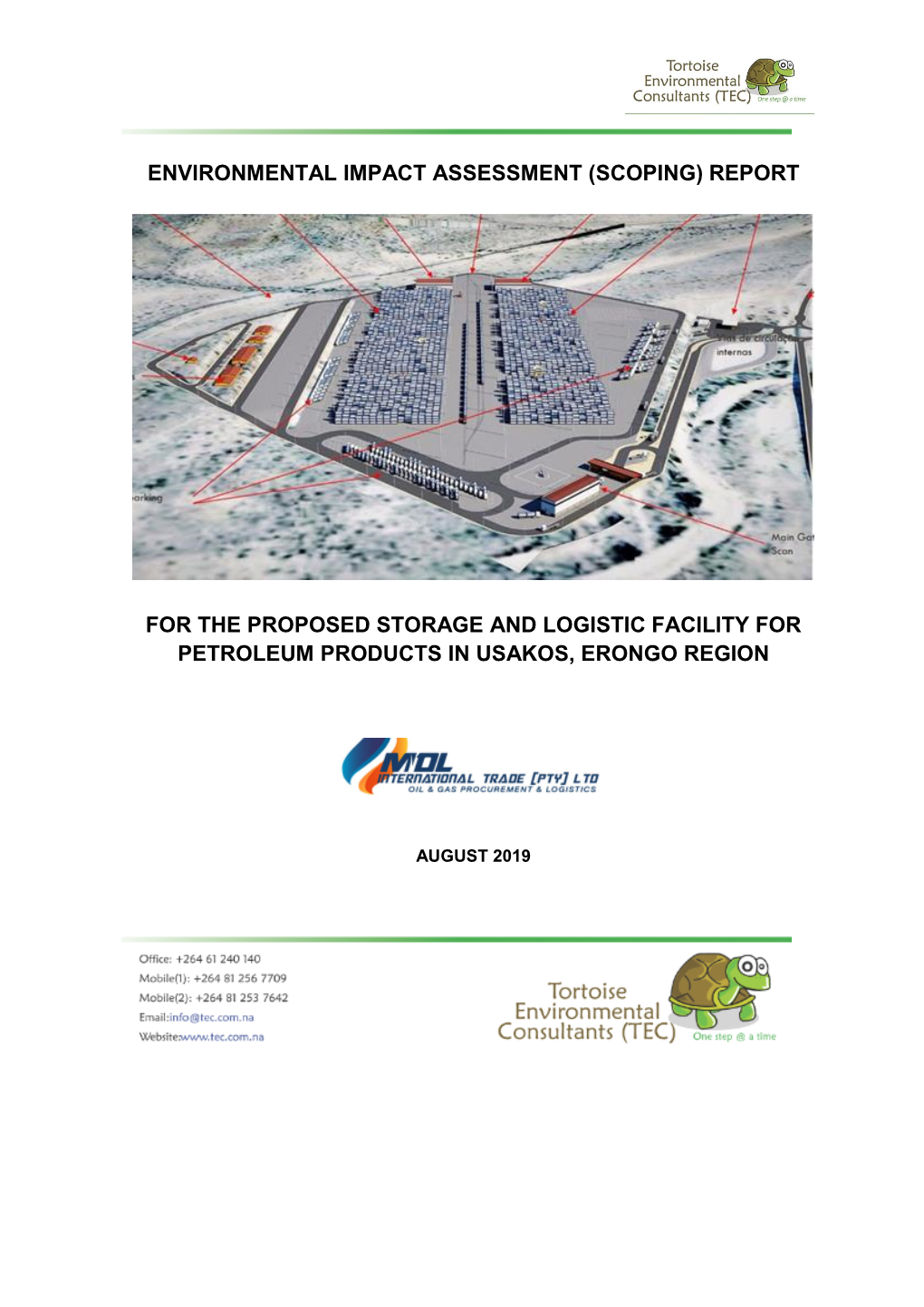 (Scoping) Report for the Proposed Storage and Logistic Facility for Petroleum Products in Usakos