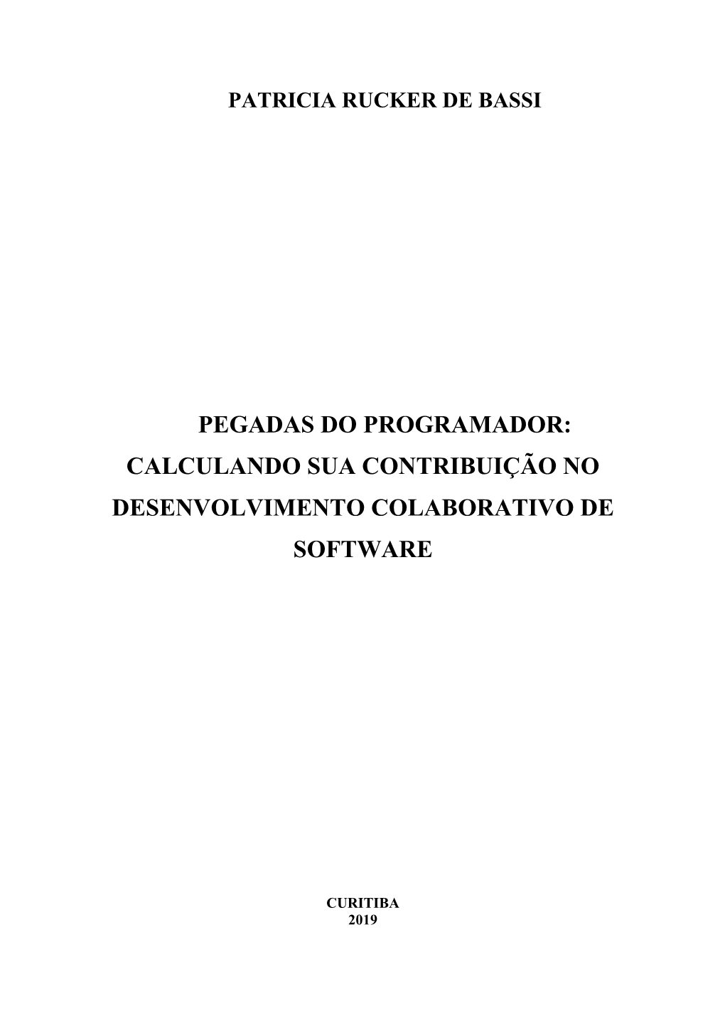 Calculando Sua Contribuição Do Desenvolvimento Colaborativo De