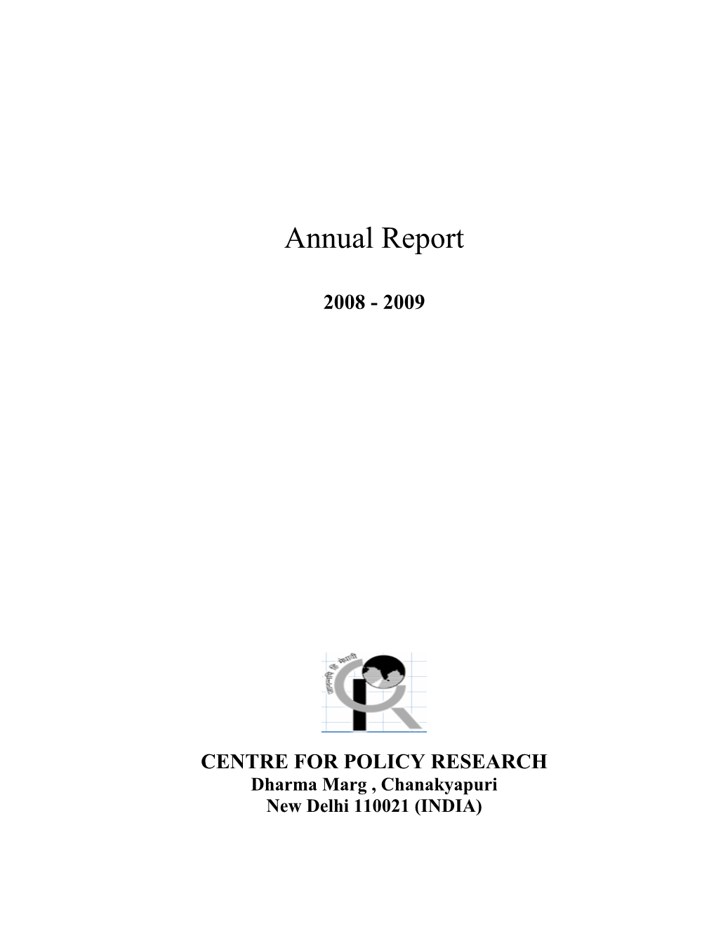 Annual Report 2008-2009