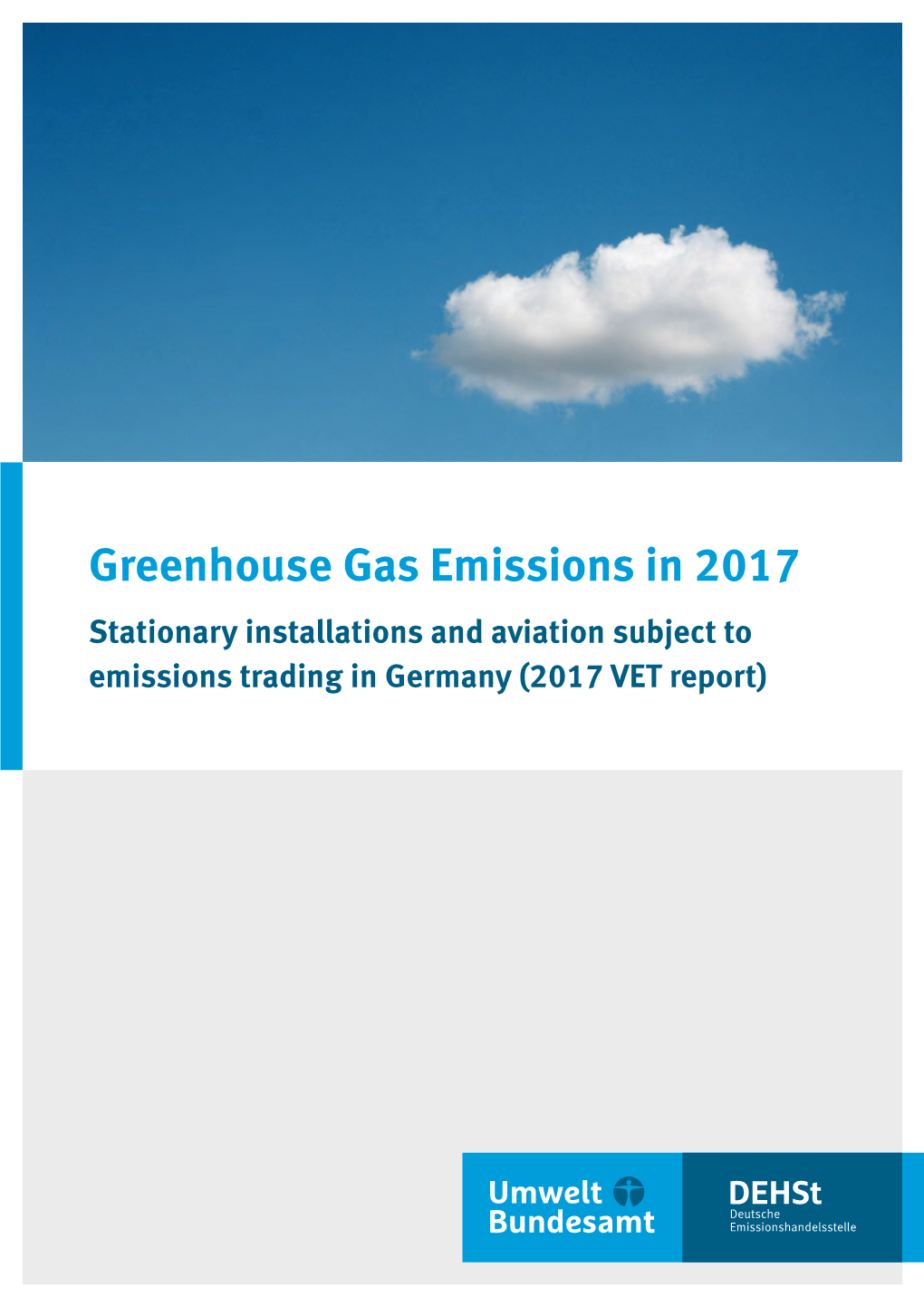 Greenhouse Gas Emissions in 2017: Stationary Installations and Aviation